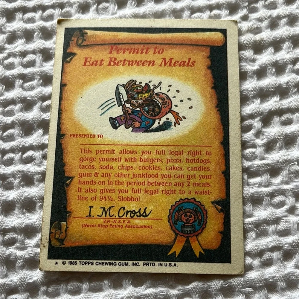 Trading Card - Nutty Nicole 1985 50b - Picture 2 of 2